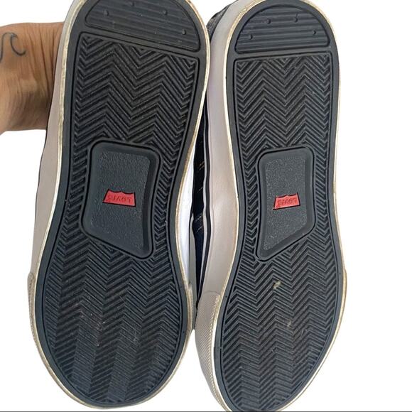 Levis Kids Sneakers Denim Chambray Multi Tonal  Lace Up Low Top Size US 6 - Picture 10 of 15